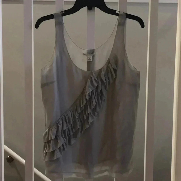 BNWT Banana Republic gray chiffon top - Medium - Picture 1 of 6